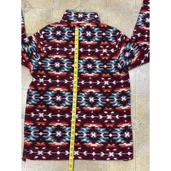 Pacsun Nordic Fleece Sweater Women’s Medium 1/4 Zip Mock Neck Sweatshirt-Pockets - Picture 6 of 13